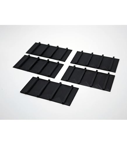 Amazon.co.jp: シェブロン形状 空力デバイス ABS製 スリム+R (4山6枚